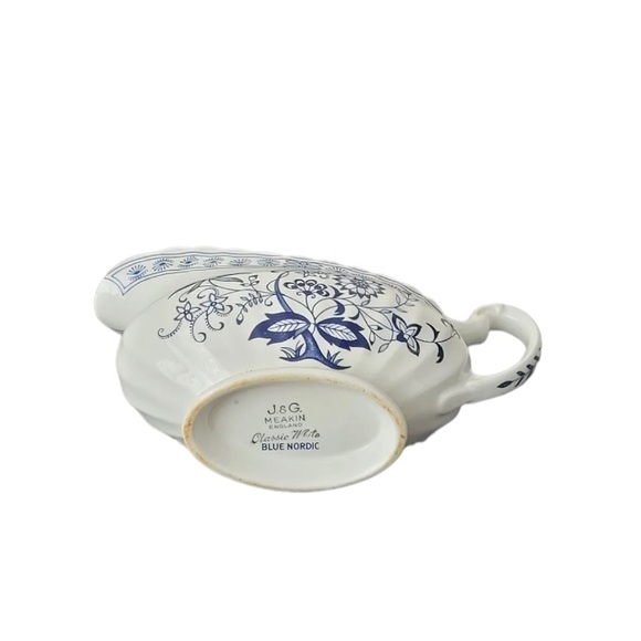 Beautiful BLUE NORDIC GRAVY BOAT J & G - Picture 4 of 4